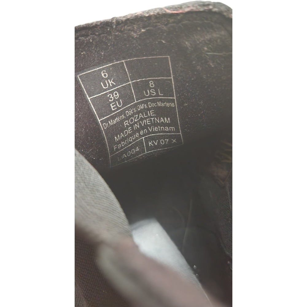 Dr.‎ Martens Rozalie Black Patent Leather Platform Chelsea Boots US 8 Womens - Picture 5 of 6